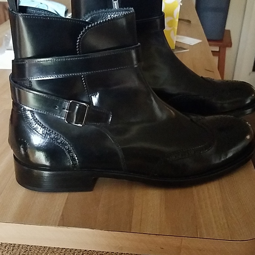 Giorgio Armani boots with straps brand new